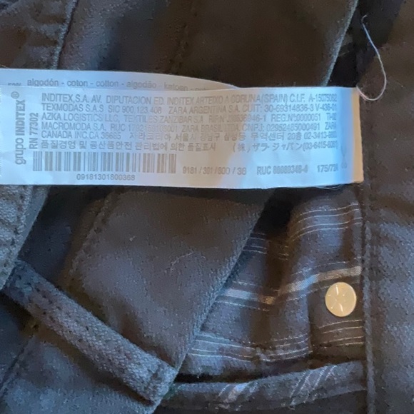 NWOT ZARA Black Slim Jeans Size 29 - Picture 14 of 16